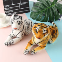 Cross-Border Supply Simulation Yellow White Tiger Plush Toy Doll Children Doll Prize Claw Doll Gift Wholesale