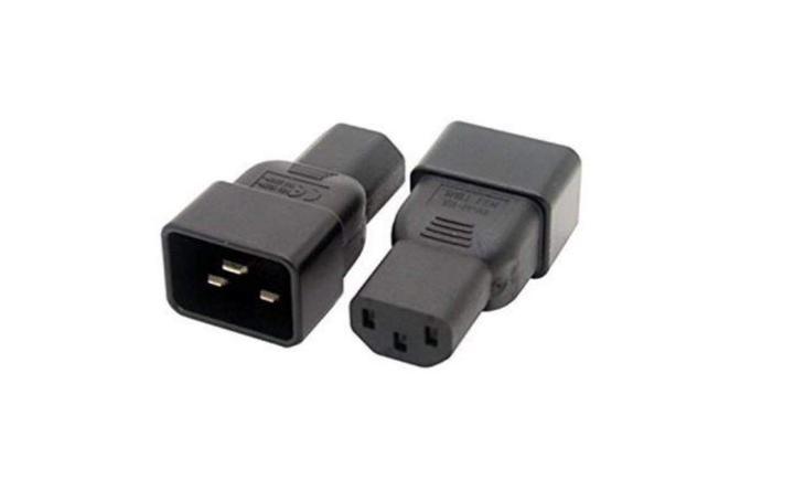 IEC 320 C20 Male To C13 3-Pin Female Plug Power Supply Adapter | Lazada