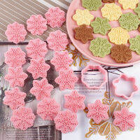 9 ชิ้น/เซ็ต Snowflake Cookie เครื่องตัดลายนูนแม่พิมพ์ Merry Christmas Snowflake Fondant แสตมป์ Pastry บิสกิตเค้กตกแต่งเครื่องมือ-gnxfnxfhnxfnxff