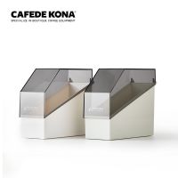 CAFEDEKONA Coffee Paper Filter Holder Storage Box Capacity 100 Pieces Conical Paper Filters Acryl Stand 1-4 Cups Mesh Covers