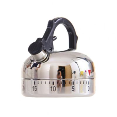 Creative Kitchen Timer Plastic TeapotS Shaped Mechanical Timer Clock Loud Sound Cooking Timer кухонный таймер таймер кухонный