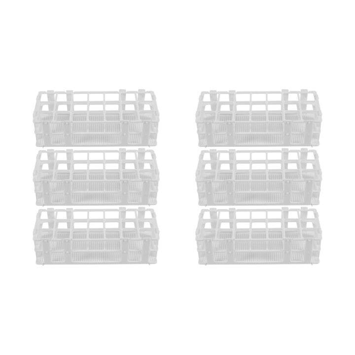 6 Packs Plastic Test Tube Rack, 21 Holes Lab Test Tube Rack Holder for