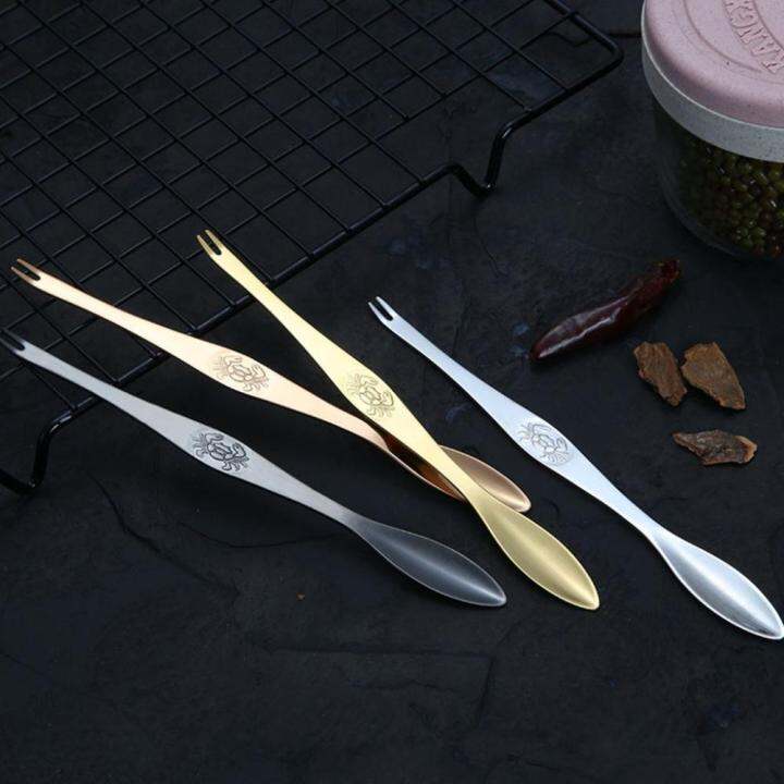 DIANA Elegant Creative Double Headed for Crab and Lobster Fruit Fork