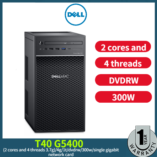 Tower Type Server T40 DELL T40 G5400(2 cores, 4 threads, 3.7g)/4g/1t