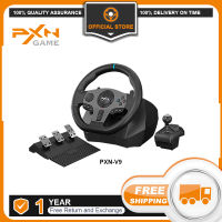 PXN V9 Original New Gaming Steering Wheel Game Pedal PXN-V9 Gamepad Racing Manual Transmission Vibration For PC/PS/Xbox-One/Switch 900°Pro