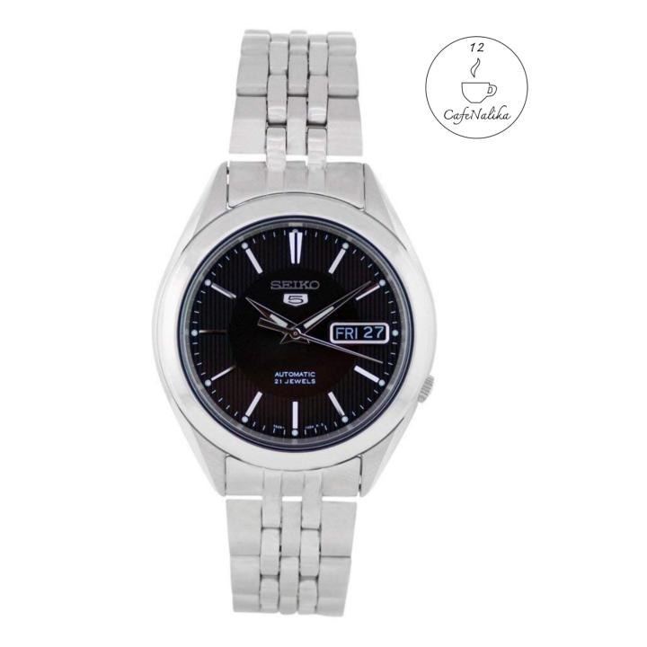 นาฬิกา-ไซโก้-ผู้ชาย-seiko-5-automatic-รุ่น-snkl23k1-automatic-mens-watch-stainless-steel-cafenalika