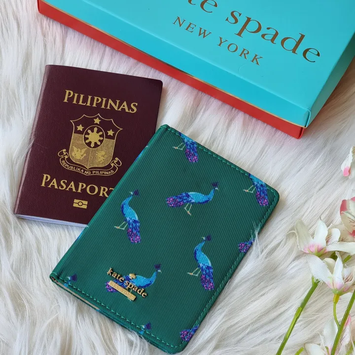 Guaranteed Authentic Kate Spade Nylon Bifold Lyla Peacock Design