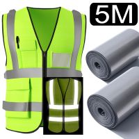 bklnlk◈﹍✵  5M/Roll Reflective Transfer Film Safety Reflector Sticker Roadway Night Warning Strip Shoes Decals