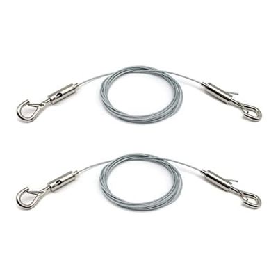 Adjustable Picture Hanging Wire Heavy Duty Supports - 2 Pack Hanging Hardware, 2M X1.5Mm Stainless Steel Wire Rope