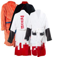 อะนิเมะ Goku 4th Hokage Robe Namikaze Minato คอสเพลย์เสื้อคลุมอาบน้ำขนแกะ Nightgown Robe ผู้ชายฤดูหนาวเสื้อ Sleep Christmas ของขวัญ