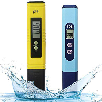 Water Quality Test Meter,Ph Meter Tds Meter 2 in 1 Kit with 0-14.00Ph and 0-9990 Ppm Measure Range for Hydroponics,Aquariums,Drinking Water,Ro System,Pool and Fishpond