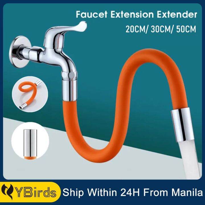 20/30/50CM Water Faucet Extension Hose 360° Rotation Bending Faucet Extender Universal Silicone