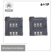 HITN 2pcs MUP-C792 Micro SIM Card Connector Patch Self-เจาะ6 + 1P/8 + 1P SIM Card Slot SOCKET