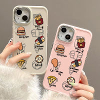 เคสโทรศัพท์มือถือ ซิลิโคนนิ่ม TPU ขอบสี่เหลี่ยม กันกระแทก ลายน่ารัก สําหรับ IPhone 14 Pro Max 13 12 11 Plus XS X XR 7+8