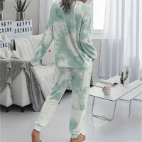 Womens Autumn Winter Pajamas Set Pajama For Women Sets 2 Pieces Sleepwear Long Sleeve Trousers Outdoor Home Clothes Suit