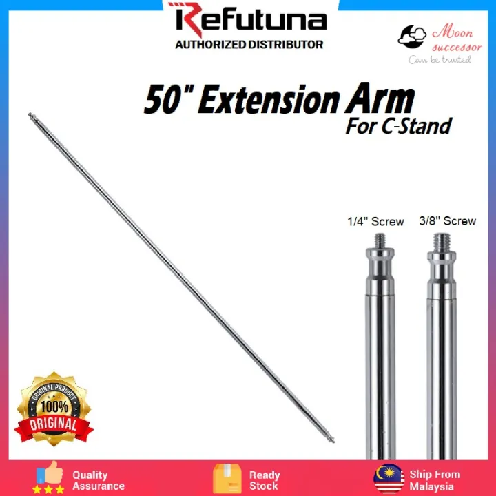 Refutuna Heavy Duty Stainless Steel Video Stand Grip Arm Crossbar Extension Arm for CLight