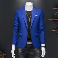 15สีแฟชั่นบุรุษเสื้อสูทคุณภาพสูง Slim Fit สีทึบ Casual Business Mens Blazers สำนักงานอย่างเป็นทางการงานแต่งงานชุด Tops