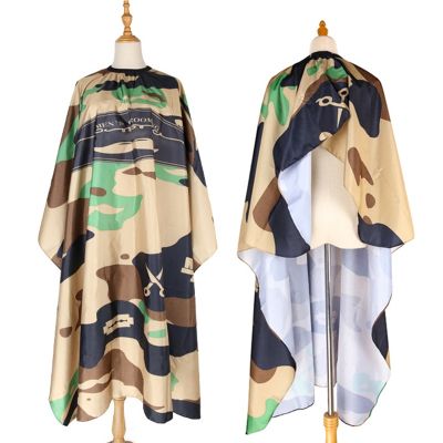 Barber Cloth Camouflage Pattern Hairdresser Apron Hair Cutting Gown Kids Adult Cape Pro Salon Styling Tool