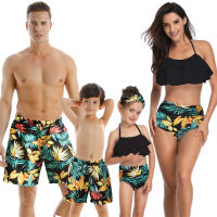 Family Matching Bikinis Swimwear Women Swimsuit Mother Daughter Kid Son Girl Bathing Swim Suit Mayo Tankini Maillot De Bain