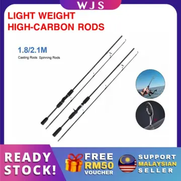TRAINFIS】Artemis 1.5m / 1.68m / 1.8m UL Power Fishing Rod 1-6LB Solid  Carbon Tip Fishing Pole Ultra Light Spinning Rod Ultralight Joran Pancing