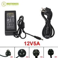 Best Quality 12V 5A 60W (US/EU/AU/UK Plug) AC 110~240V To DC 12V 5A CCTV Power Supply Adapter for Led Strip Light Free Shipping Electrical Circuitry P