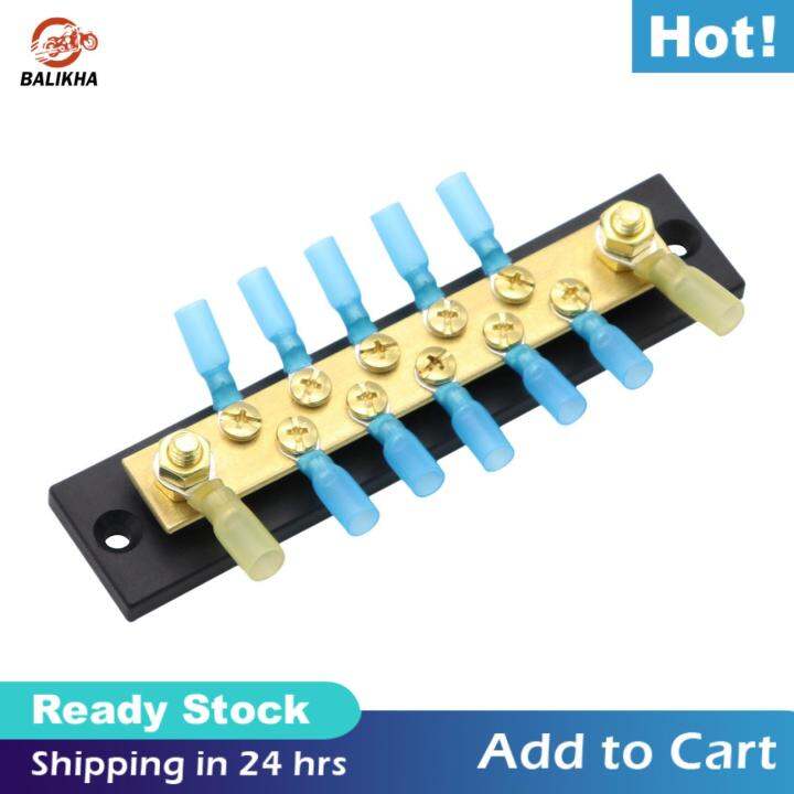 balikha Terminal Block Bus Bar Power Distribution Block 150 Amp 48V 10
