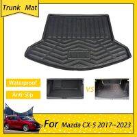 เสื่อท้ายรถสำหรับ Mazda CX-5 CX 5 CX5 KF 2017 ~ 2023อุปกรณ์เสริม Suzuki กันน้ำพรมที่เก็บของหลัง2018 2022 2021