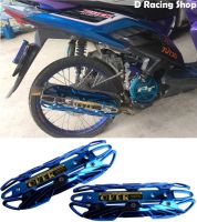 ครอบกันร้อนท่อ รุ่น over ใช้กับ honda click / honda zoomer-x สีน้ำเงินล้วน จัดส่งเร็ว!!!