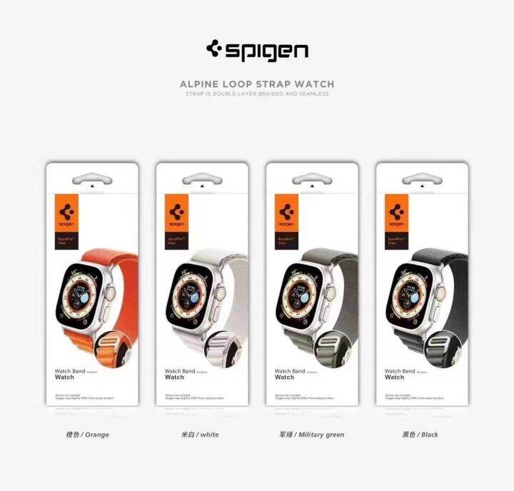 spigen-สายนาฬิกาข้อมือห่วงภูเขาสำหรับนาฬิกา-apple-อัลตร้า49มม-ซีรีส์8-se2-7-6-se-5-4-3-2-1-42-44-45มม-สายรัดนาฬิกาไนลอน