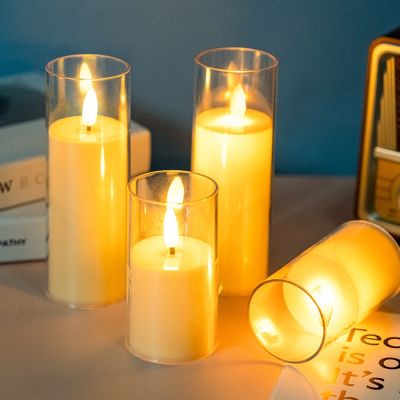 【CW】 Fake Candle Flickering Wick Led Candles Tealight Sets Decoration for Weddding