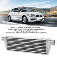 Universal อินเตอร์คูลเลอร์ Intercooler ดัดแปลงเครื่องดูดความร้อนเทอร์โบติดตั้งด้านหน้าสำหรับรถอุปกรณ์เสริมรถยนต์