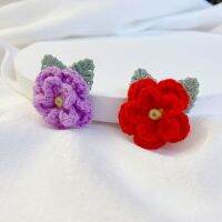 3-4Cm Flower Diy Hand-Knitted Flower Hand Hook Flower Manual Clothing Accessory Diy Shoes Hats Hairpin Brooch Pin Craft Supplies Knitting  Crochet