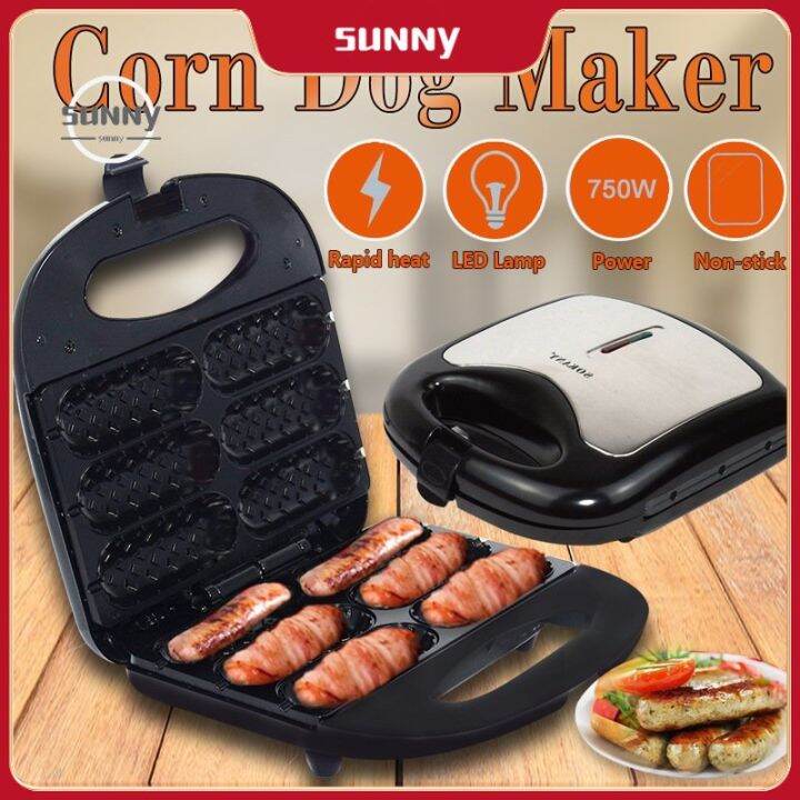 Love 101 Original Electric Hotdog Waffle Maker Pan (Black) Easy Clean
