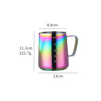 12PCS Stainless Steel Pitcher Coffee Frothing Jug Pull Flower Cup Cappuccino Milk Pot Espresso Cup Latte Art Milk Frother Jugs