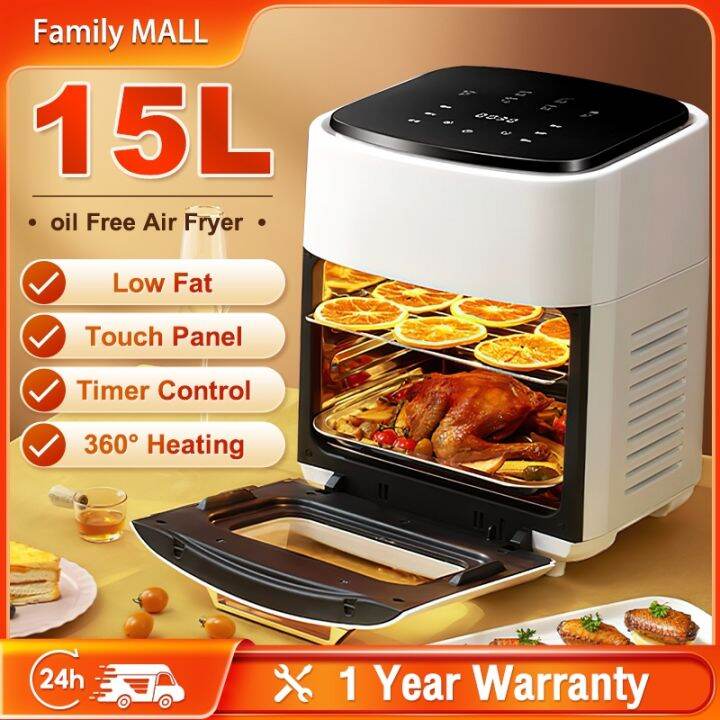15L Air Fryer Oven Multifunction Frying Pan Electric Oil Free Kitchen