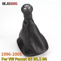 【DT】 hot  5 Speed Car Gear Shift Knob Black Lever Shifter Stick Gaiter Boot Cover For VW Passat B5 1996-2005 Interior Parts