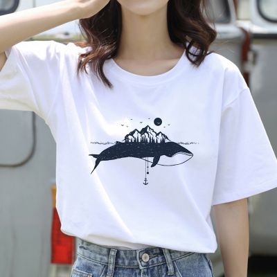 Heart Earth Women TShirt Summer Korean Style T Shirt Women Fashion Tshirt Femme Harajuku Aesthetics Tees Tops  WINT