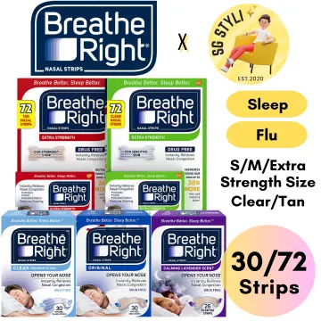 Breathe Right Extra Strength Nasal Strips 72 CLEAR Strips