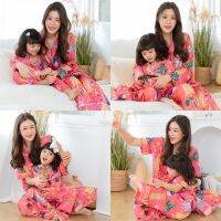 ชุดนอน Muslin pajamas ซาติน Silk Satin ผ้านุ่มลื่น ใส่สบาย ( รุ่น T885,P885,N885,M11,M15)