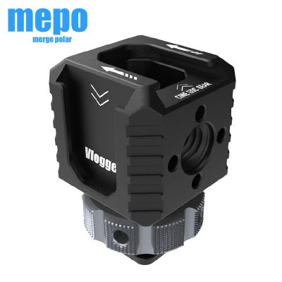 Four Head Extend Port Connect Microphone On Camera Mount Hot Shoe Base Set Adapter For Video Light 1/4 Screw 3/8 Damping