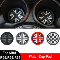 AUnion แจ็คที่วางแก้วเสื่อกันลื่นร่องปกป้องรถไฟเหาะ Pad Mat สำหรับ MINI Cooper Clubman R55 R56 R57กันน้ำ AccessoriesM