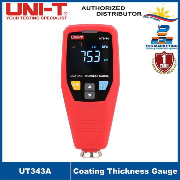 UNI-T Philippines UT343A Coating Thickness Gauge Large Range up to ...