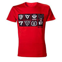 ✜ OTHER T-SHIRTS KILLZONE RED ICONS TS011420KZN (S) (EURO)  (By ClaSsIC GaME OfficialS)