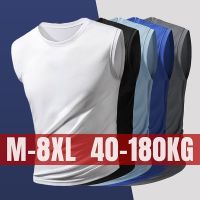 ☄✹ M-8XL Size เสื้อแขนกุดผู้ชาย เสื้อกล้ามผู้ชาย รุ่นบางเบา หลากสี เสื้อกล้าม นุ่มลื่นสบาย