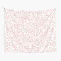 【cw】 Blush Pink And White Mandala Tapestry Travel Beautiful Blanket Yoga Art Mat Wall Hanging Bedspread Decoration Room Decor 【hot】