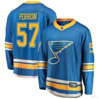 NHL St Louis Blues Jersey Perron No.57 Tshirts Long Sleeve Fans Sports Tops Plus Size