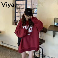 Viyaa เสื้อฮู้ด เสื้อแขนยาวอบอุ่น หลวมและสบาย สไตล์ วินเทจ น่ารัก แฟชั่น WWY23A00VF 41Z231013