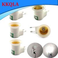 QKKQLA E27 EU Plug Adapter With Power On-Off Control Switch E27 Socket Lamp Base Lamp Socket