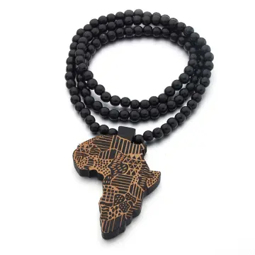 African wooden store necklaces for mens