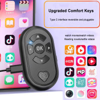 ปุ่มควบคุมระยะไกลแบบชาร์จไฟได้ Type-C การชาร์จวิดีโอไร้สาย Selfie Bluetooth-Compatible Controller สำหรับ IOS